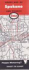 1966 Enco Road Map Spokane And Vicinity Nos