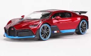 Maisto 1:24 Bugatti Chiron Divo Diecast Model Racing Car New in Box Red - Picture 1 of 2