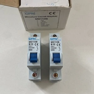 2 X CPN 10A MCB JOBLOT B10 MD110B 230V EN60898 6000 - Picture 1 of 6