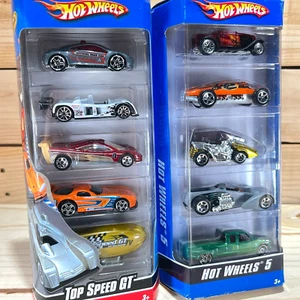 2 Hot Wheels 5 Pack Sets - 2006 Hot Wheels 5 & 2008 Top Speed GT - Free Shipping - Picture 1 of 7