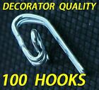 Curtain Hooks 28Mm Suit Pencil Pleat Tape X 100 Small Metal Gather Drapes
