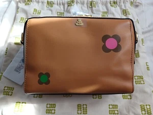Orla Kiely Tan Leather Juno Crossbody Bag BNWT - Picture 1 of 15