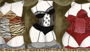 Plus Size Women's Lingerie in Animal Print Border BV2383B - Picture 1 of 2