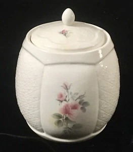 Donegal Irish Rose 7.5 Inch Tall Biscuit Barrel British Cookie Jar Scarce HTF - Picture 1 of 11