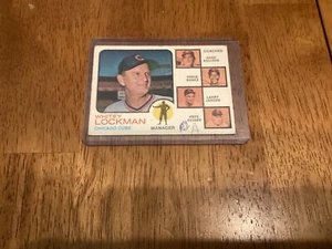 1973 Topps -🥎 ERNIE BANKS 🥎 Whitey Lockman🖌️AUTOGRAPHED🖌️!!! - Picture 1 of 2