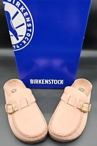 Birkenstock Buckley Leather Old Rose Pink Slide 36 US L5 Narrow Fit Cork Footbed - Picture 1 of 17