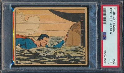 1940 SUPERMAN #37 DISTRESS AT SEA PSA 1 - Image 1 of 2