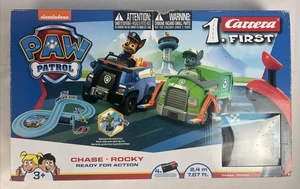 Carrera First Paw Patrol Ready For Action Slot Car Race Set Chase Rocky *READ* - Picture 1 of 8