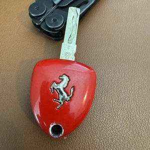 OEM FERRARI 458 F12 REMOTE HEAD KEY FOB 3 BUTTONS P30S4684 TRUNK RED USED Tested - Picture 1 of 3