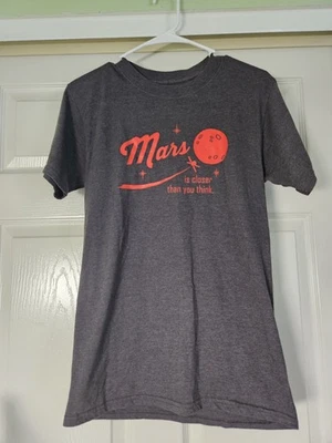 Vtg Y2K Lockheed Martin Graphic T Shirt Mens Small Mars Exploration 1976 Space - Image 1 of 4