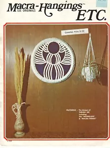1975 Macra-Hangings ETC Macrame Pattern Book - 15 designs - Plant Hanger DIY - Picture 1 of 5