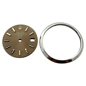 Genuine Rolex Oyster Date 26mm with Stainless Steel Bezel Dial Brown Steel 6917 - Picture 1 of 6