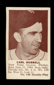 1941 Double Play #140 Carl Hubbell New York Giants Hof EXMT SHARP - Imagen 1 de 2