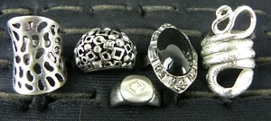 LOT 5 RINGE Damen Größe 14 17 verstellbar verschiedene Modelle Vintage groß - Bild 1 von 5