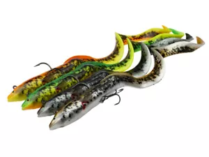 Savage Gear 4D Real Eel 20cm 38g 1pc Lure Soft bait Pre-Rigged COLOURS - Picture 1 of 5