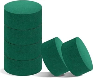 FLOFARE Pack of 6 Round Floral Foam Blocks for Fresh and Artificial Flowers 4... - Picture 1 of 9