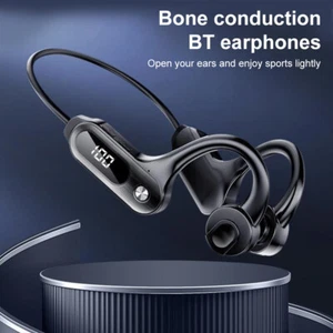 2024 Bone Conduction Headphones induction 5.3 Open Ear Headphones Sport Earbuds - Zdjęcie 1 z 22