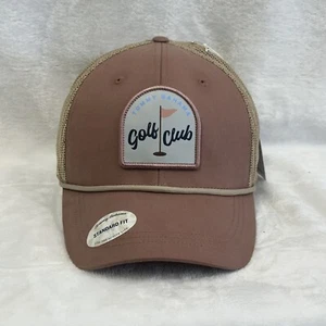 Tommy Bahama Trucker Golfmütze für Herren verstellbar neu mit Etikett Druckknopflasche Einheitsgröße rosa khaki - Bild 1 von 5