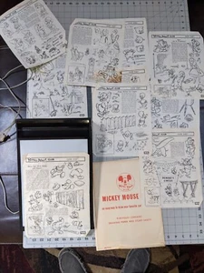 Tablero de escritorio de dibujo eléctrico vintage junto al lago sábanas rastreables Disney Mickey - Imagen 1 de 8