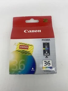 Genuine Canon Pixma 36 Color Ink Cartridge OEM Chromalife 100 CLI-36 NEW SEALED - Picture 1 of 4