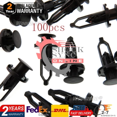 Clips de retención de parachoques de guardabarros 100 un. para Toyota para LEXUS 52161-16010 52161-02020 Foto 1 de 4