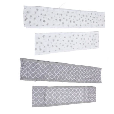 Protector de cuna de malla transpirable para parachoques de cama de bebé 2 piezas Foto 1 de 4