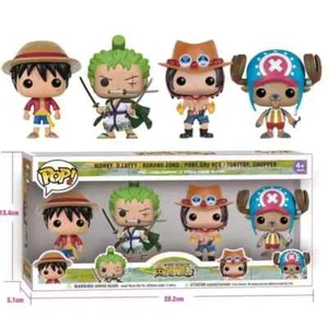 4 Stück POP One Piece Figur Luffy Funko Chopper AISI Luo Luffytaro Actionfigur (D - Bild 1 von 6