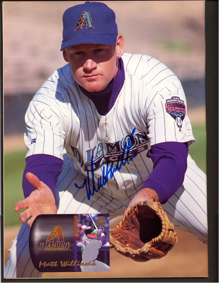 Matt Williams Diamondbacks Signed Autograph Magazine *5089 Foto 1 de 1