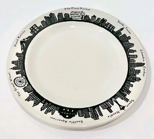 FISHS EDDY RARE SEATTLE SKYLINE Landmarks 10 1/4" DINNER PLATE - Picture 1 of 4