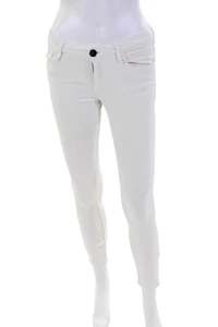 Etienne Marcel Womens Cotton 5 Pocket Ankle Zip Skinny Jeans White Size 27 - Picture 1 of 6