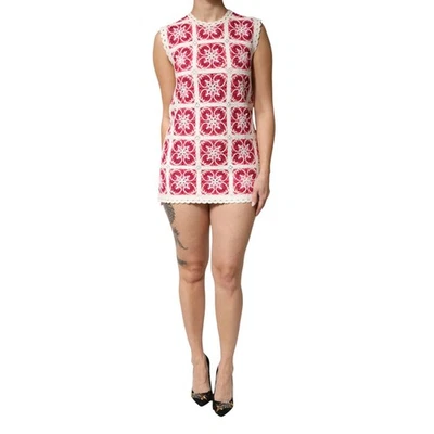 Vestido DOLCE & GABBANA Multicolor Ladrillo Cosido Crochet Mini IT38/US4/XS 7430usd Foto 1 de 4