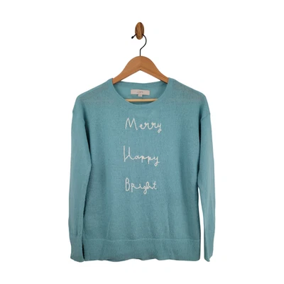 Suéter LOFT “Merry • Happy • Bright” tamanho XS - Novo com etiquetas - Imagem 1 de 4