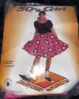 RUBIES ROCK ROLL 50'S PINK BLACK RECORD POODLE SKIRT COSTUME DRESS UP STANDARD