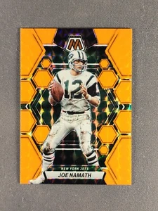 2023 Panini Mosaic #79 Joe Namath /25 Orange Fluorescent Prizm New York Jets - Picture 1 of 4