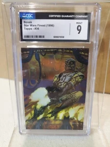 1996 TOPPS STAR WARS FINEST #36 ~ BOSSK ~ Cgc 9 ~ MARK HARRISON ART - Picture 1 of 4