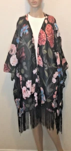 Mudd Damen Blumenmuster Kimono Einheitsgröße - Bild 1 von 4