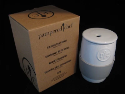 Pampered Chef Ceramic Egg Cooker # 1529 NEW in Box - Image 1 of 3