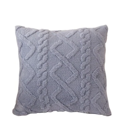 Funda de almohada de terciopelo con patrón geométrico funda de cojín de dos caras 17""x17"" Foto 1 de 4