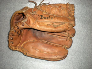 Vintage Hurricane 214 Chuck Worth Autograph Baseball Glove Mitt Right Handed - Picture 1 of 14