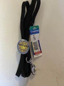 Coastal 4 Feet Sunburst Dog Lead 7504 Black - Picture 1 of 1