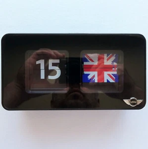 MINI John Works Cooper S United Kingdom Flag Design Desk Wall Watch Flip Clock - Picture 1 of 12
