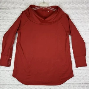 Soft Surroundings Valerie Women XL Terracotta Cowl Neck Lagenlook Tunic Pullover - Picture 1 of 11