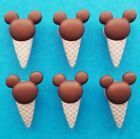 Craft Buttons MICKEY ICE CREAM Cones Cornet Chocolate Mouse Disney Dress It Up