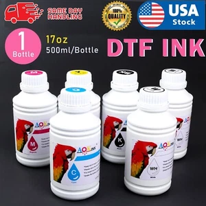 US AOK INK CMYK 500ML DTF Ink (Direct to Film Ink) for DTF printhead Water based - Picture 1 of 8