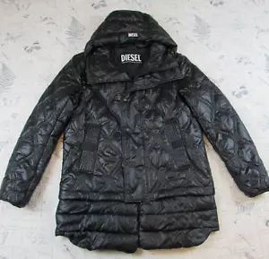 EUC Mens Diesel Stitchings W-CRAWFORD puffer jacket hood detachable hem M - Picture 1 of 17