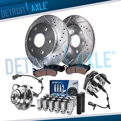 Taladro delantero rotores pastilla de freno + cubo de rueda 24 piezas tuercas con llaves para Trailblazer SSR Foto 1 de 4