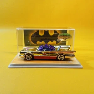 Hot Wheels BATMOBILE Gold CHROME BATMAN (WANGSTAR CUSTOM) Limited REAL RIDERS - Picture 1 of 15