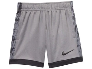 Nike Toddler/Little Boy's Shorts Dri-FIT Trophy All-Over Print Smoke Grey - Picture 1 of 2