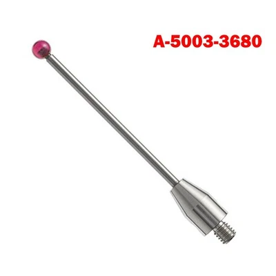 Sonda táctil Cmm Stylus rosca de vástago de cerámica punta de 3 mm 50 mm de largo A-5003-3680 Foto 1 de 3