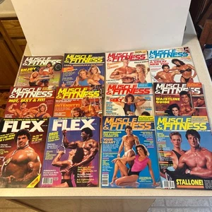 12 Vintage Joe Weider’s Muscle & Fitness & Flex 1985 Bodybuilding Magazines - Picture 1 of 13